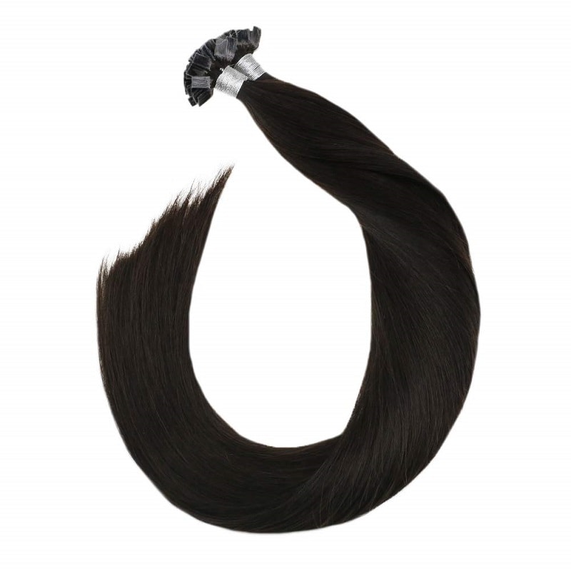 Flat Tip Hair Extensions - Blacks